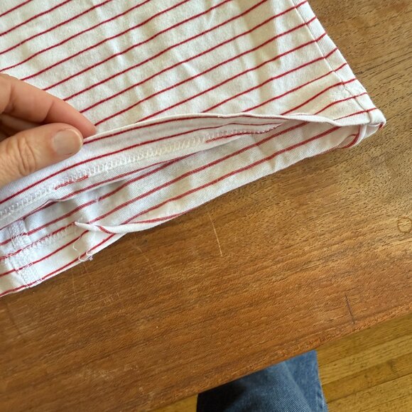 Everlane Tank in Essential Cotton - Red Stripe - Picture 2 of 4